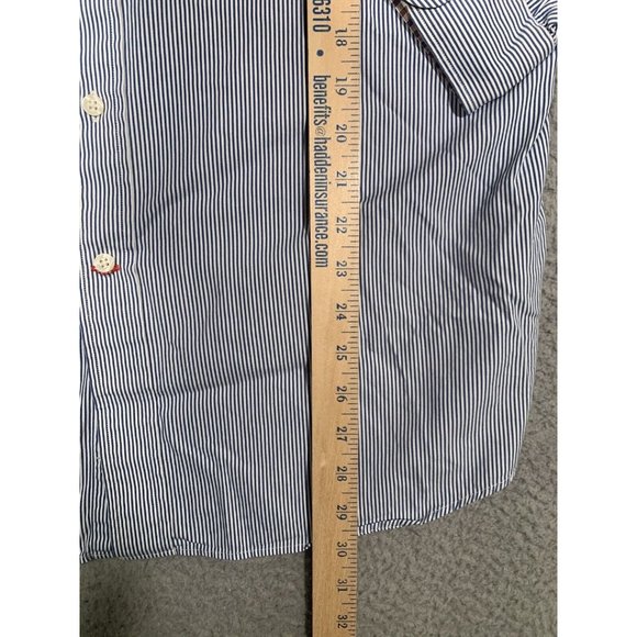 4 Men's Button Down Shirts Striped Collared‎ Nautica Cremieux Large L Business - Picture 12 of 16